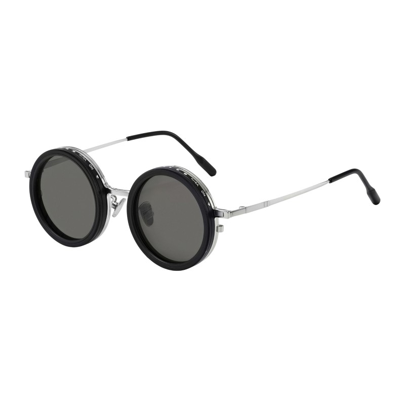 Round Silver Magnetic Clip ND9 Adjustable Sunglasses